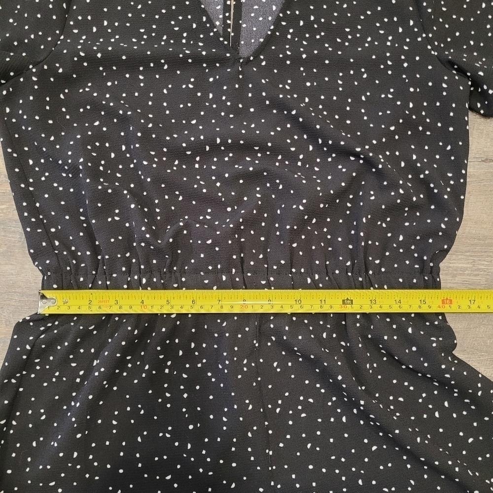 ICHI | Bright Polka Dot Short Sleeve Jumpsuit | Sz. L - Picture 9 of 9